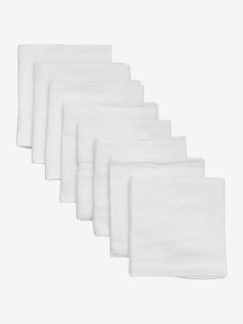 Pippi stofbleer 8 stk. hvide