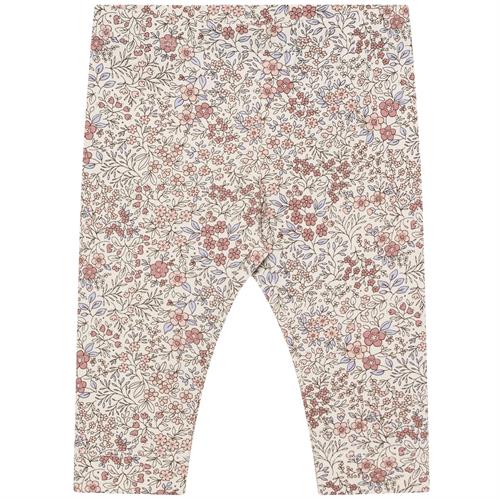 EN FANT bukser med rosa blomster - GOTS, str. 74, 80, 86, 92