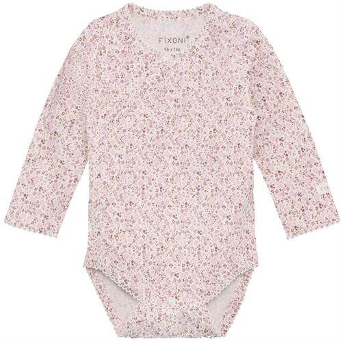 Fixoni slå om-body små rosa blomster - modal, str. 44, 50