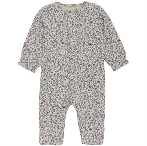 Fixoni heldragt bambus beige med lilla blomster, str. 44, 50, 56