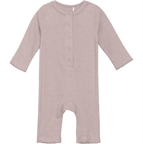 Fixoni heldragt rib støvet rosa - modal, str. 44, 50, 56, 62