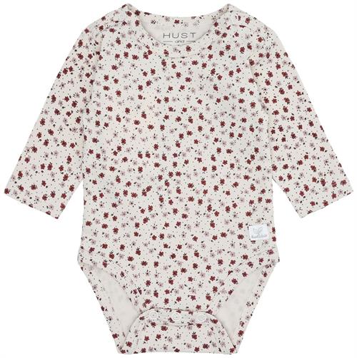 Hust & Claire body lysbeige med rosa blomster, str. 44, 50