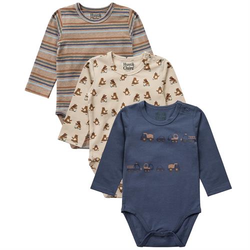 Hust & Claire body stribet - 1 stk, str. 62