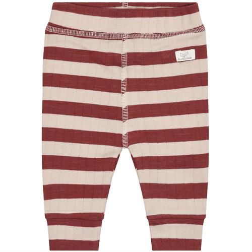 Hust & Claire bukser stribet beige og rødbrun - GOTS str. 62, 68, 74