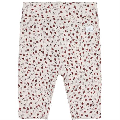 Hust & Claire bukser lysbeige med rosa blomster, str. 50