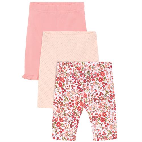 Hust & Claire shorts blomster, rosa eller mørkrosa - 1 stk, str. 56, 62, 68, 74, 80, 86, 92