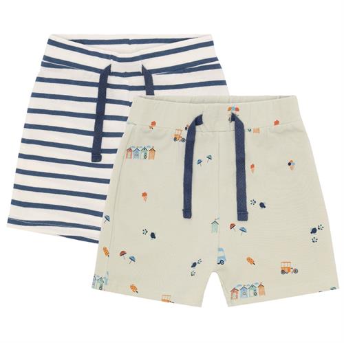 Hust & Claire shorts lysegrøn strandprint - 1 stk, str. 80