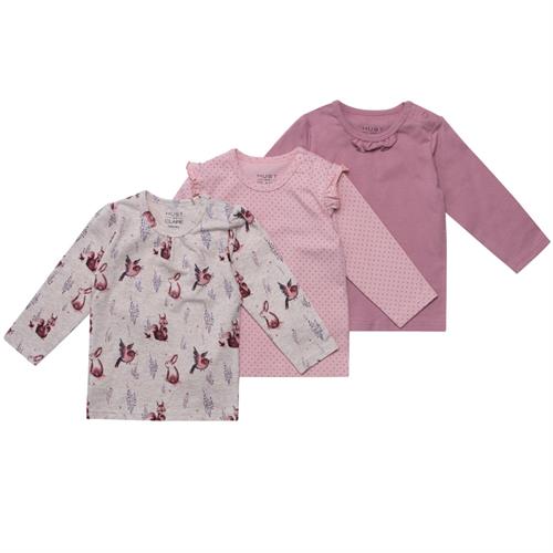 Hust & Claire bluse rosa med prikker - 1 stk., str. 80