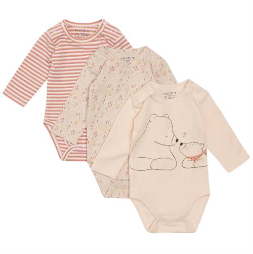 Hust & Claire body beige med mørkrosa pletter - 1 stk, str. 62