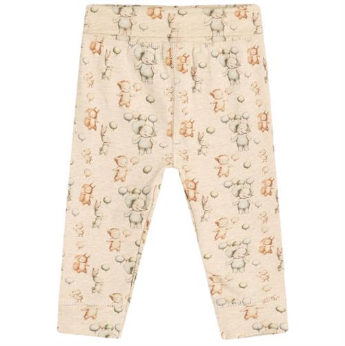 Hust & Claire bukser dyr og balloner beige - GOTS, str. 44