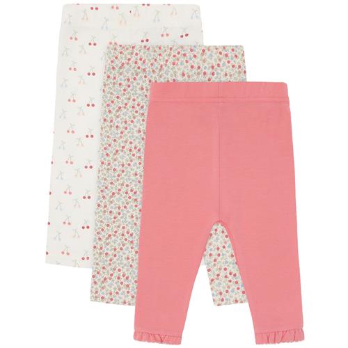 Hust & Claire bukser rosa, rosa blomster eller kirsebær - 1 stk, str. 86, 92