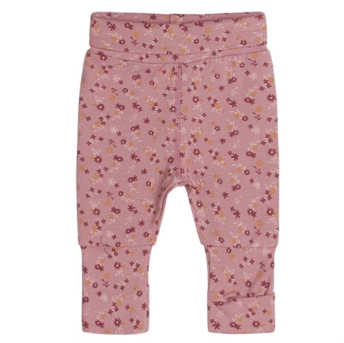 Hust & Claire bukser rosa med blomster - GOTS, str. 44