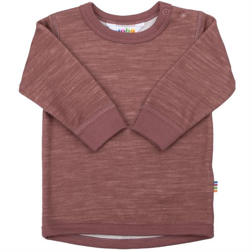JOHA bluse uld/bambus mørk rosa, str. 70, 80, 90
