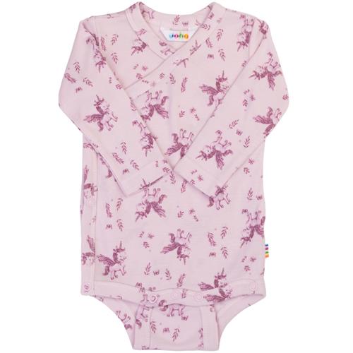 JOHA slå om-body bambus lyserød enhjørning, str. 40, 50