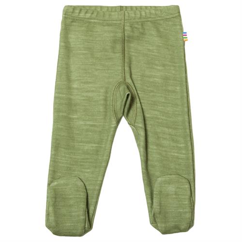 JOHA bukser med fødder uld/bambus grøn, str. 40, 50