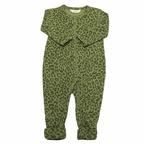 JOHA heldragt uld leopardprint grøn, str. 40