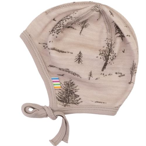 JOHA hue uld/bambus beige træer, 34 cm