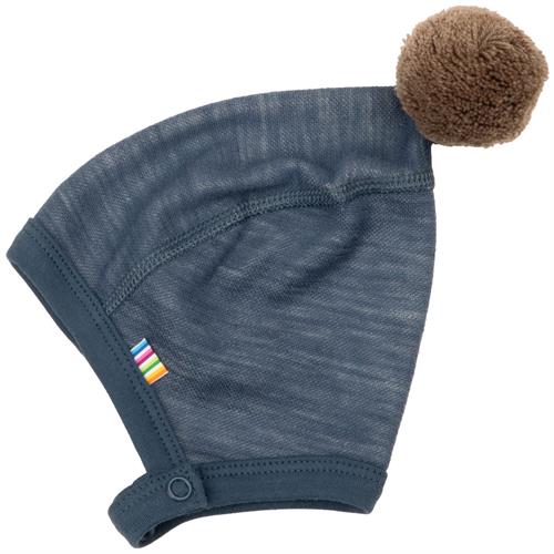 JOHA hue uld/bambus mørkeblå denim, 34 cm