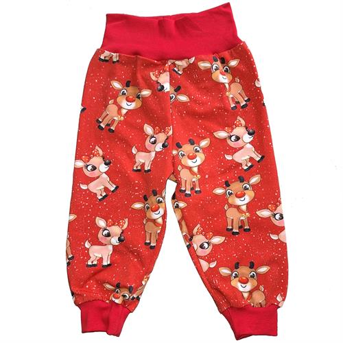 LT-design julebukser Rudolf rød rib str. 62