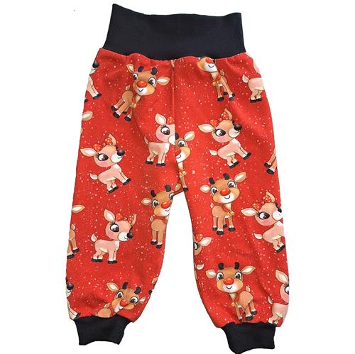 LT-design julebukser Rudolf sort rib str. 80