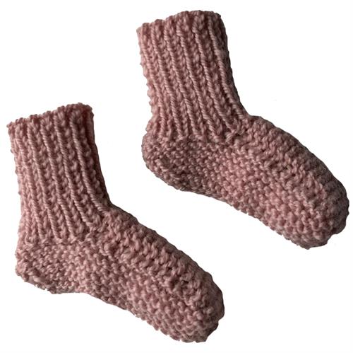 LT-design præmatur sokker uld rosa - GOTS, str. 38