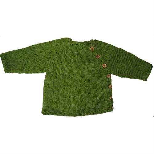 LT-design præmatur trøje økologisk uld grøn str. 44