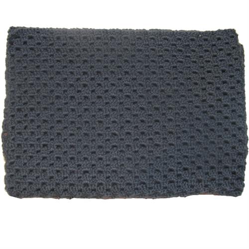 LT-design præmatur tæppe / svøb uld mellemblå - GOTS 50x50 cm