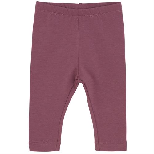 Minymo bukser sweat rødbrun - GOTS, str. 74, 80, 86, 92