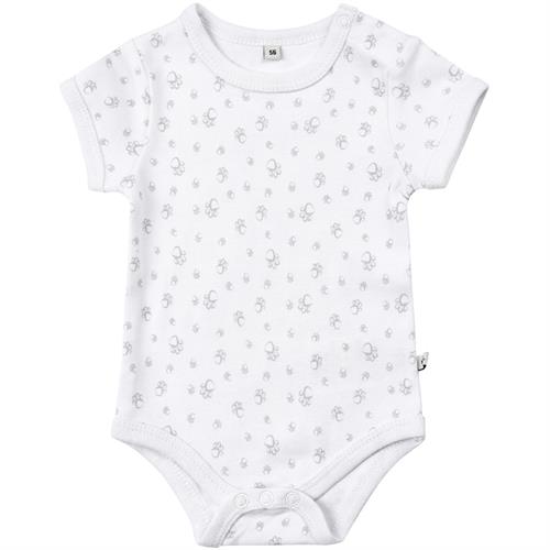 Pippi body hvid bjørnepoter, str. 50, 56, 62